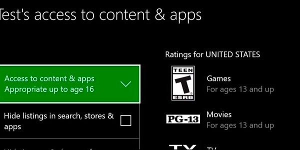 Cómo activar el control parental en Xbox One