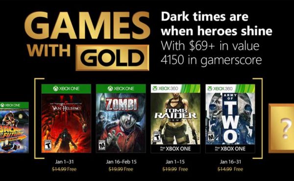 Desvelados los juegos gratuitos de Xbox Games with gold de enero